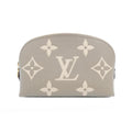 Louis Vuitton Beige Leather Handbag Pochette Pouch