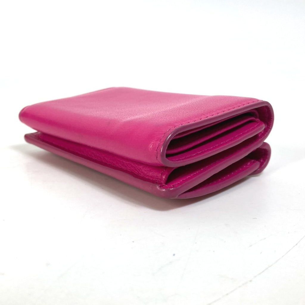 Balenciaga Pink Leather Wallet (Tri-Fold)