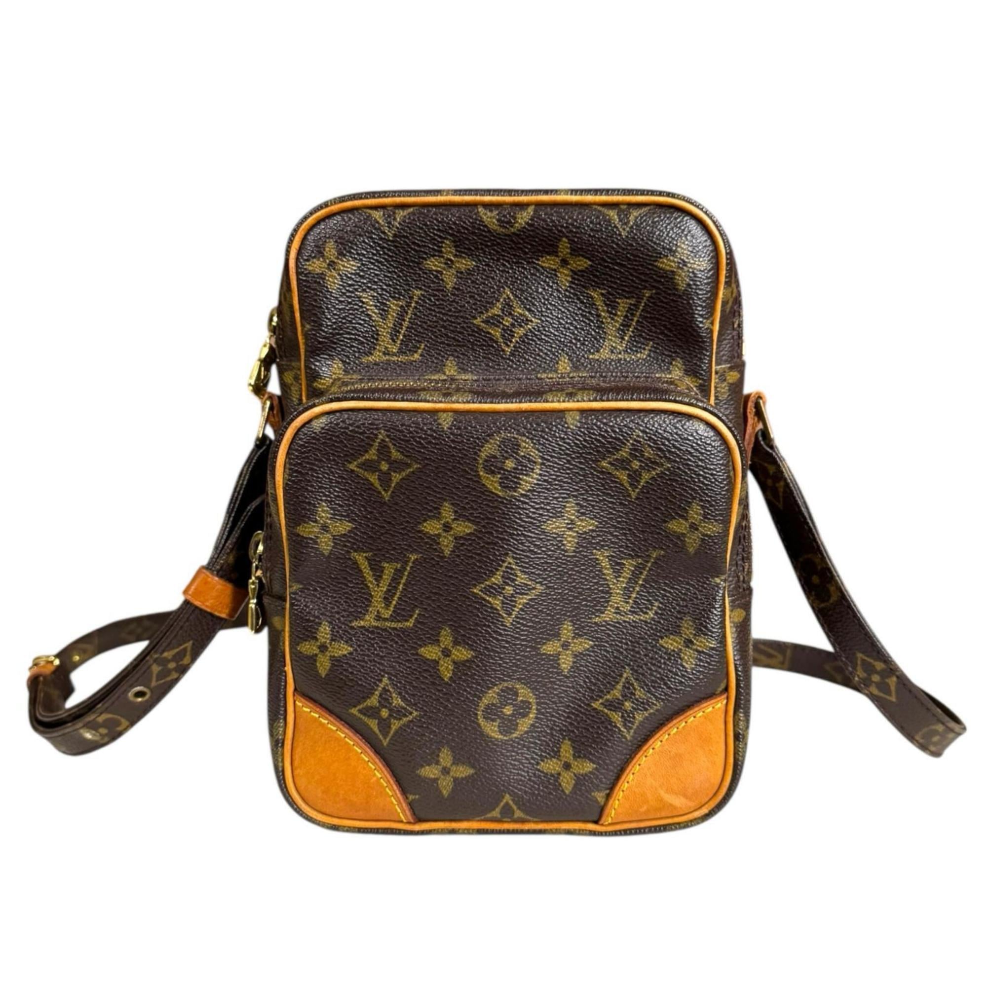 Louis Vuitton Brown Monogram Canvas Shoulder Bag