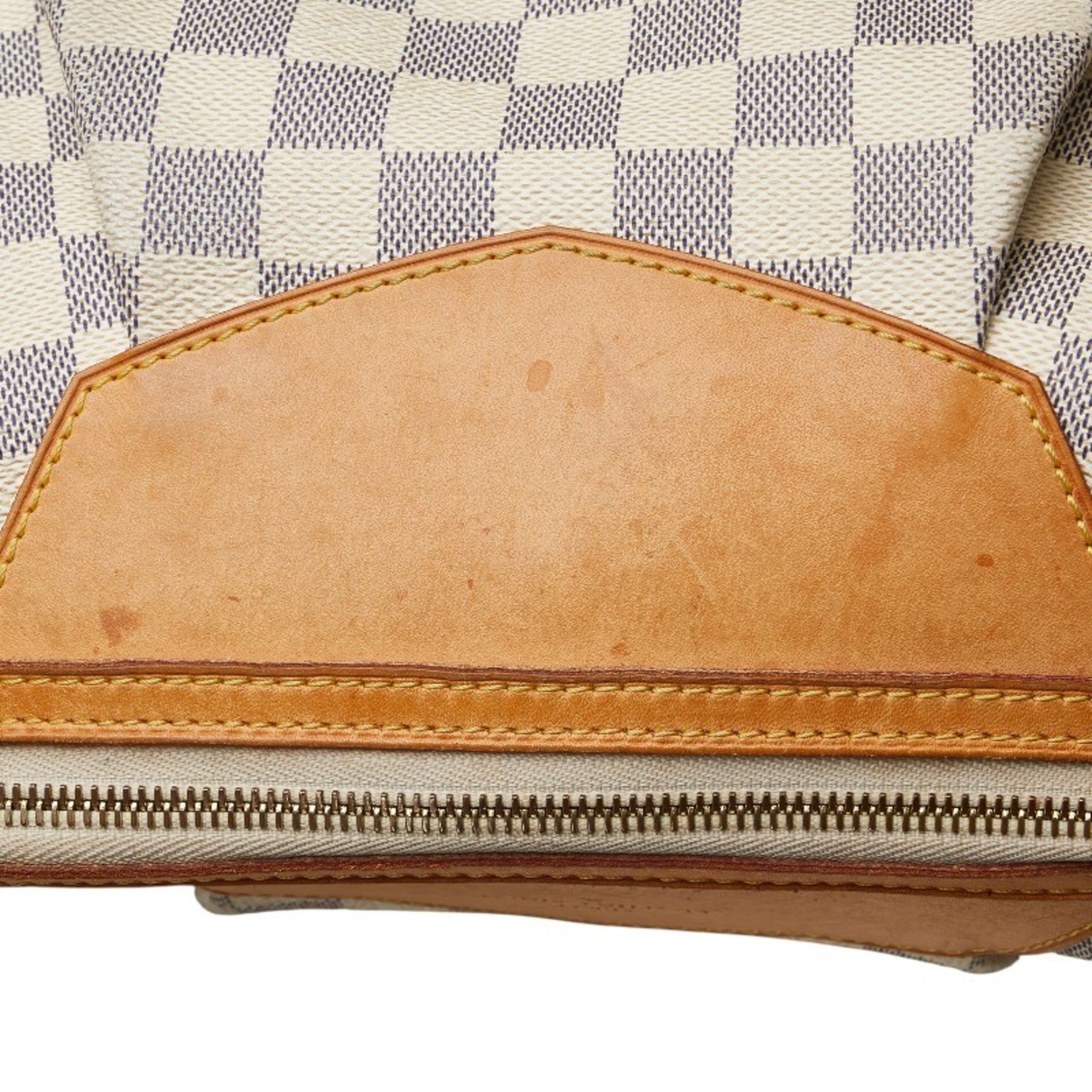 Louis Vuitton Damier Azur White Pvc Leather Shoulder Bag
