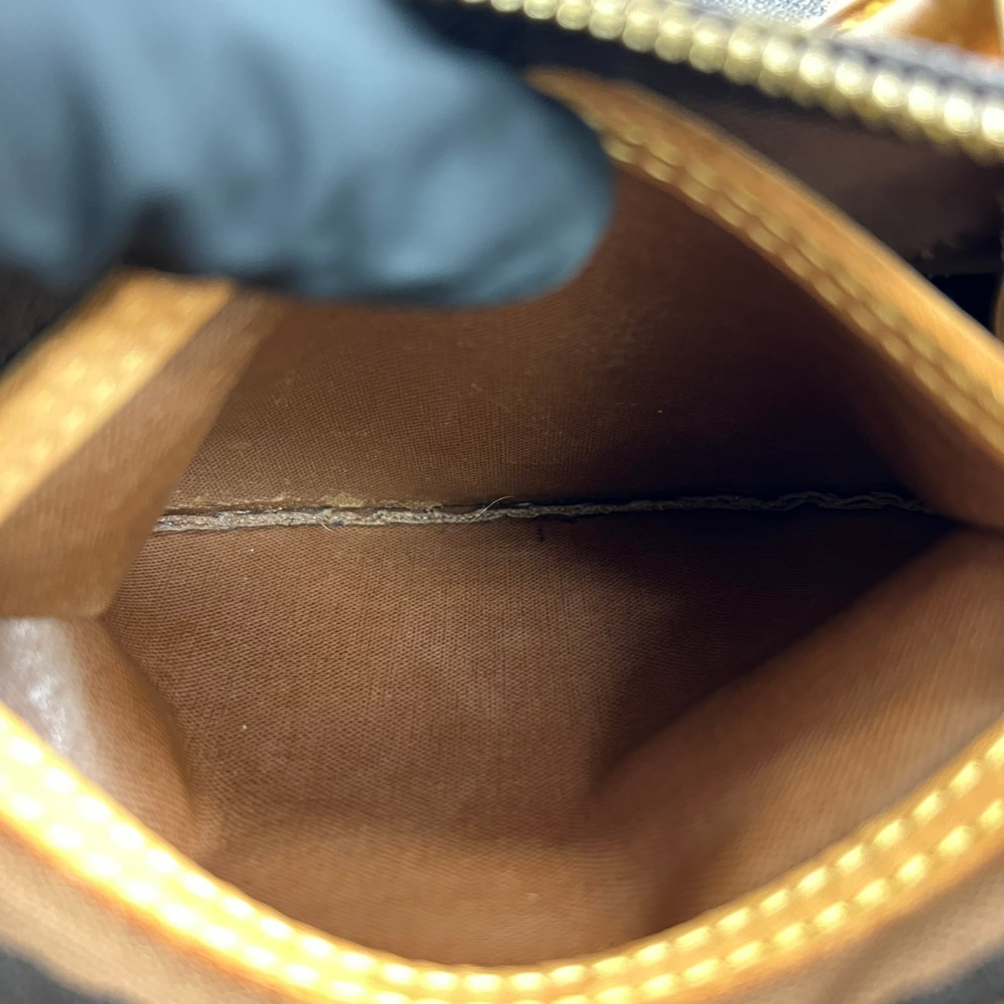 Louis Vuitton Brown Leather Pvc Boston Bag Handbag