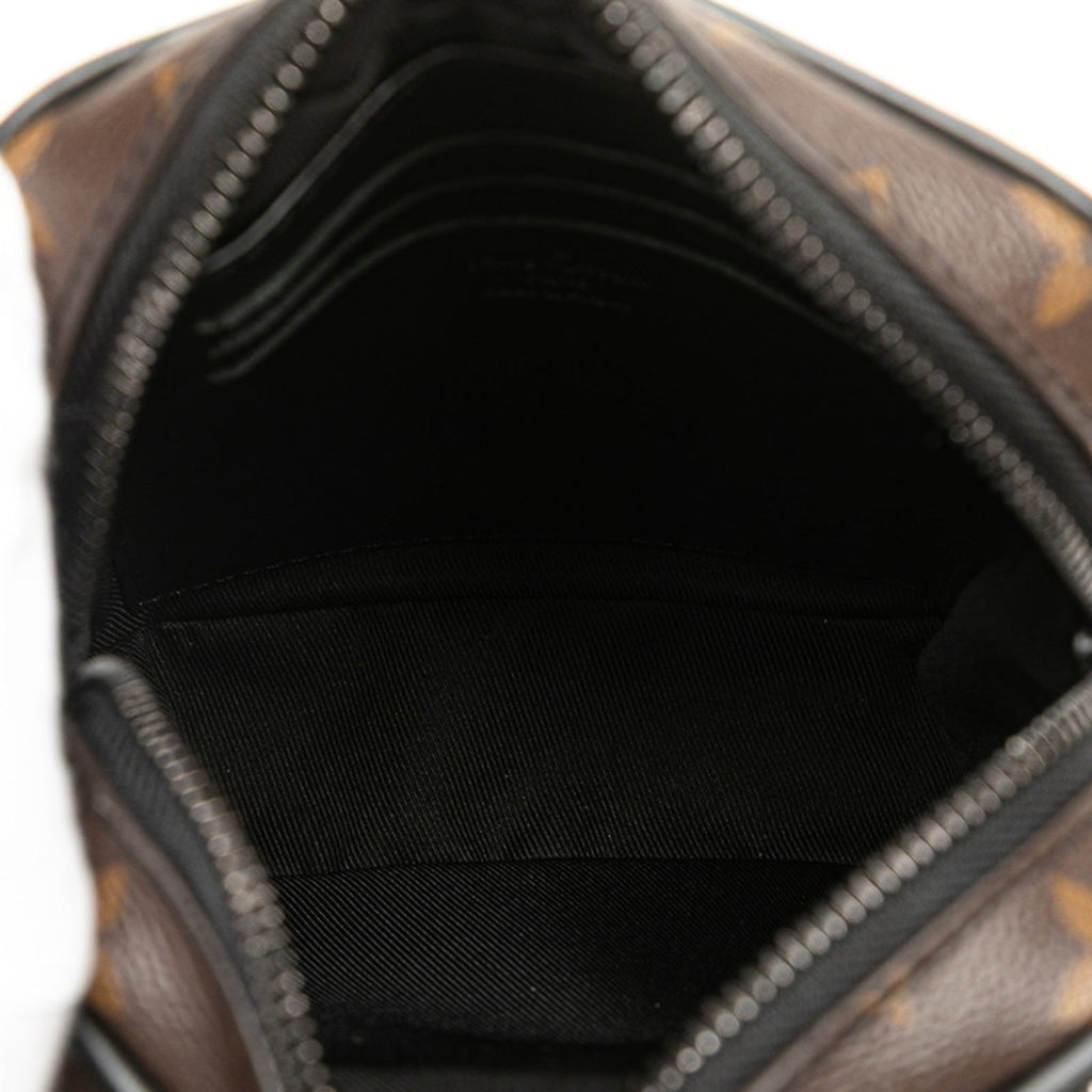 Louis Vuitton Monogram Macassar Black Brown Pvc Leather Shoulder Bag