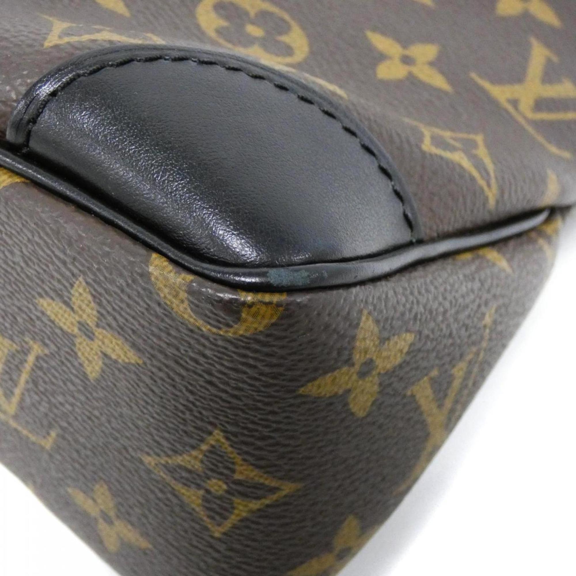 Louis Vuitton Black Marron Coated Canvas Shoulder Bag