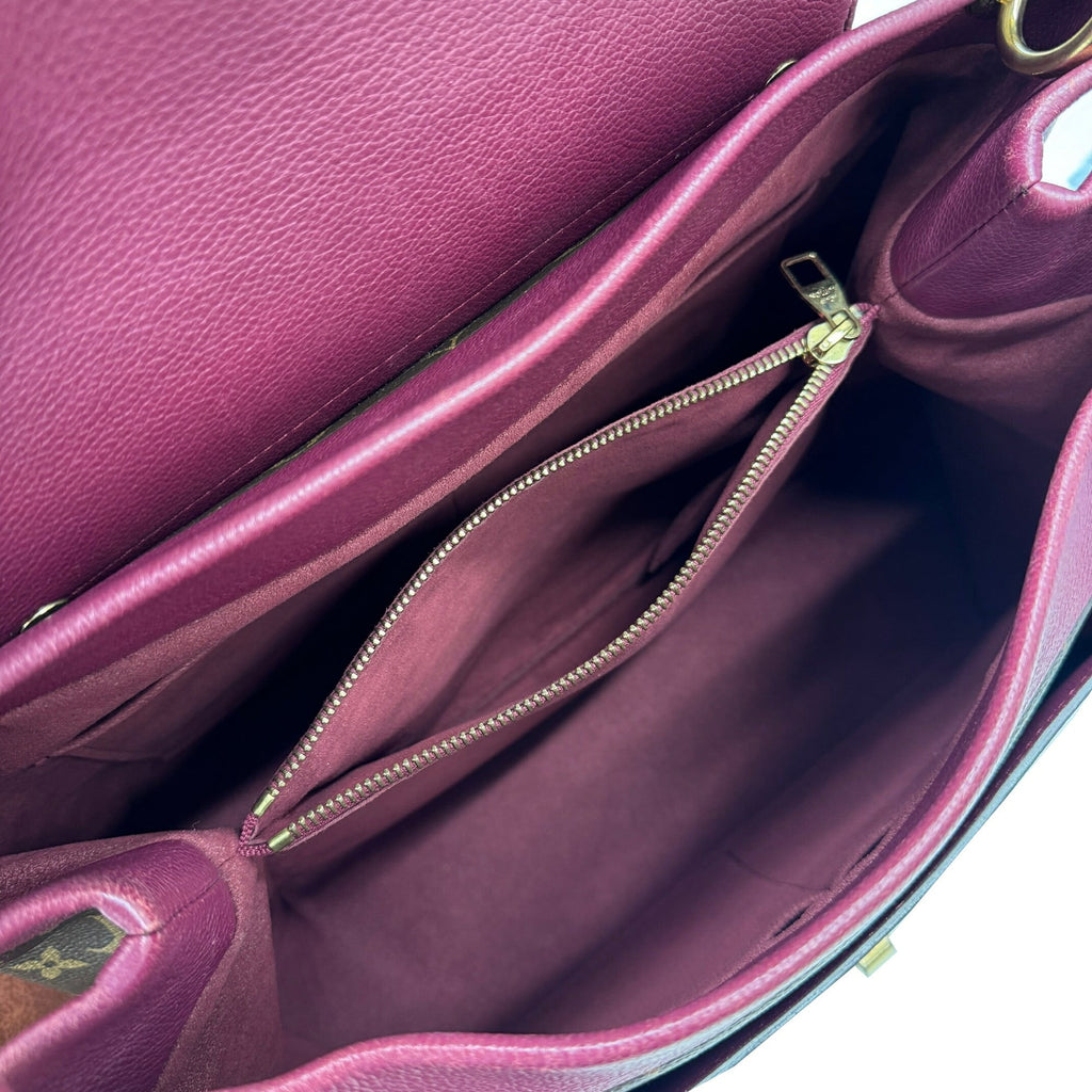 Louis Vuitton Bordeaux Brown Monogram Leather Handbag Tote Bag