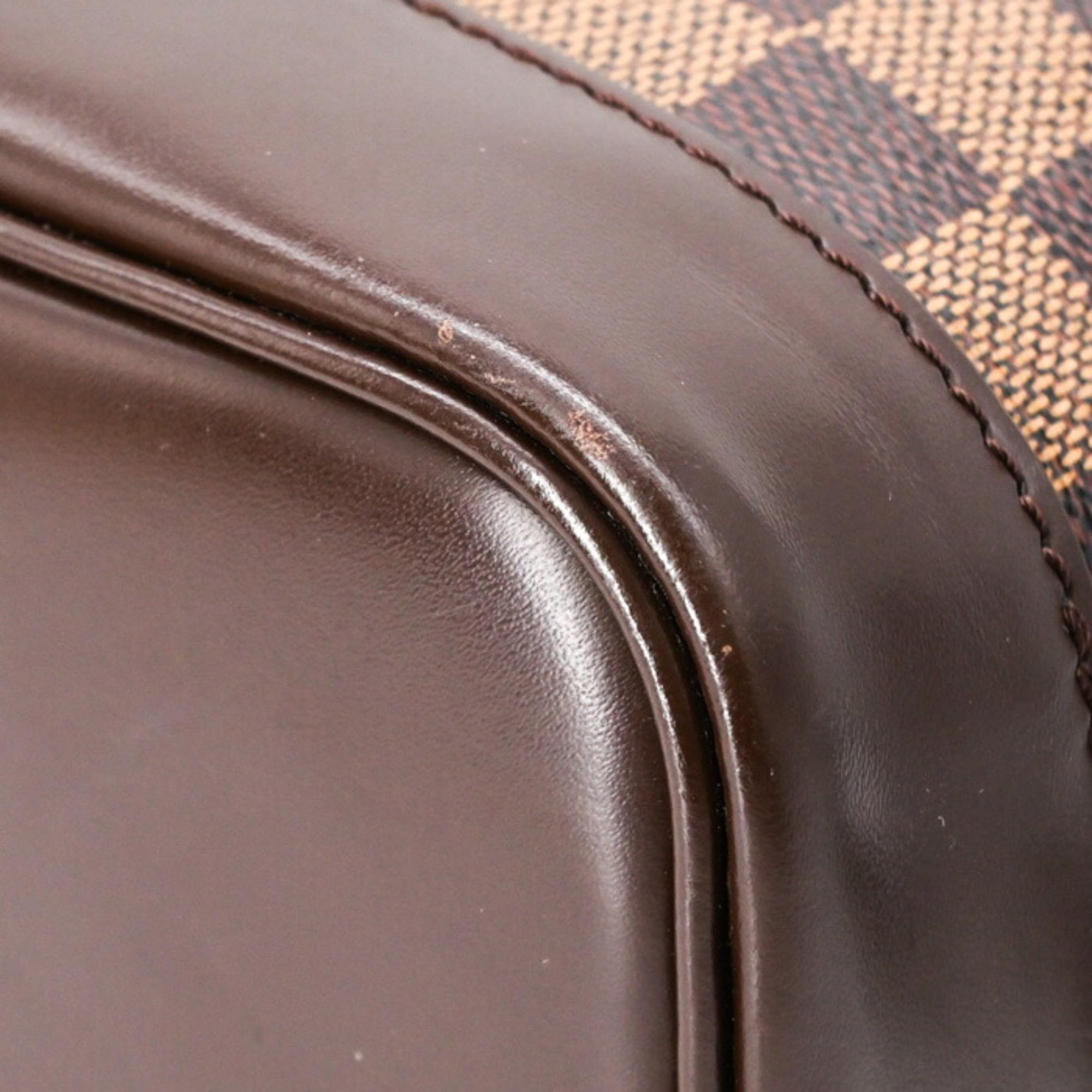 Louis Vuitton Brown Damier Canvas Damier Graphite Leather Backpack