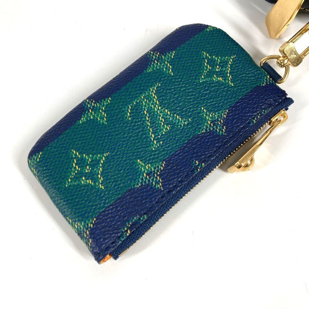 Louis Vuitton Blue Green Clutch Bag