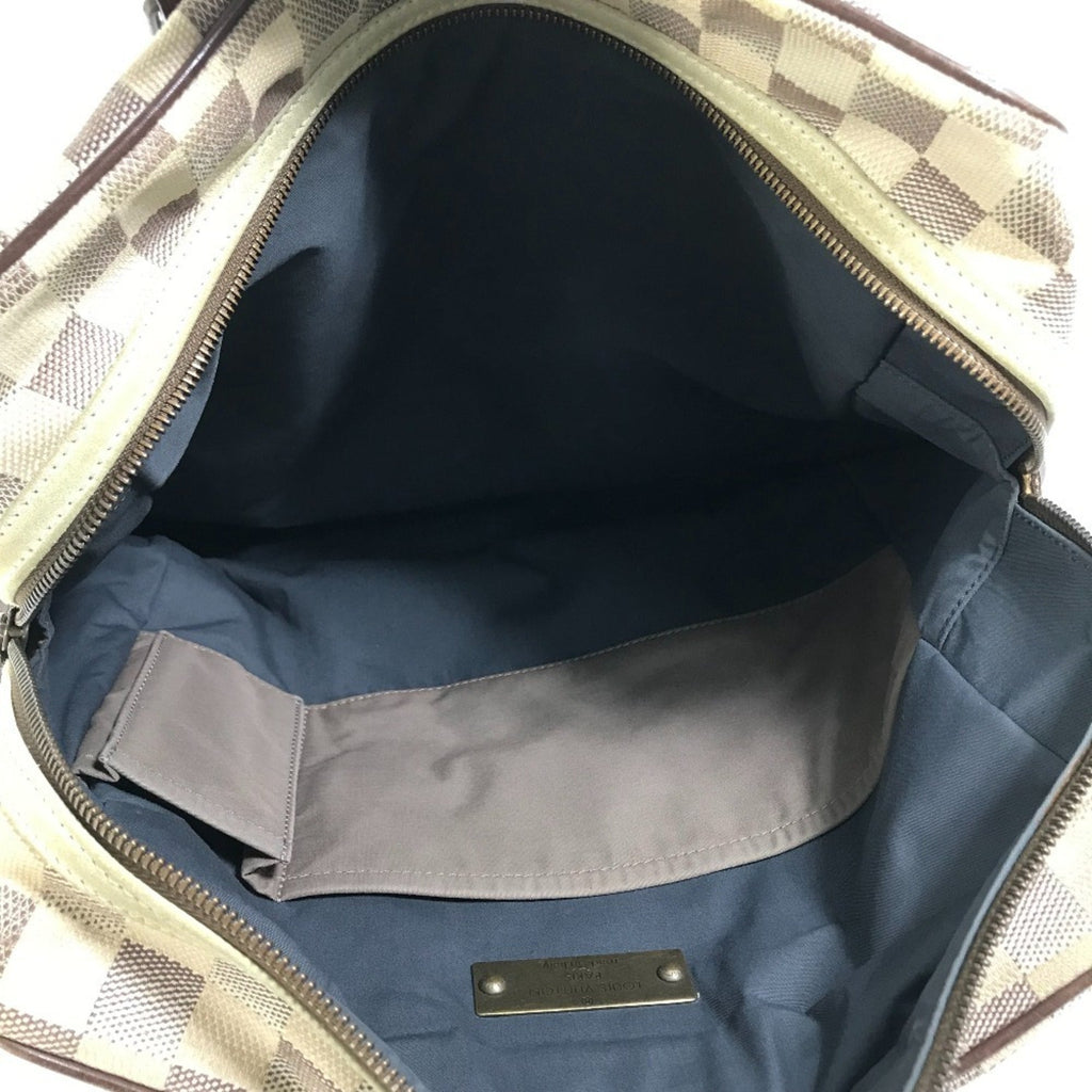 Louis Vuitton Brown White Canvas Shoulder Bag Tote Bag