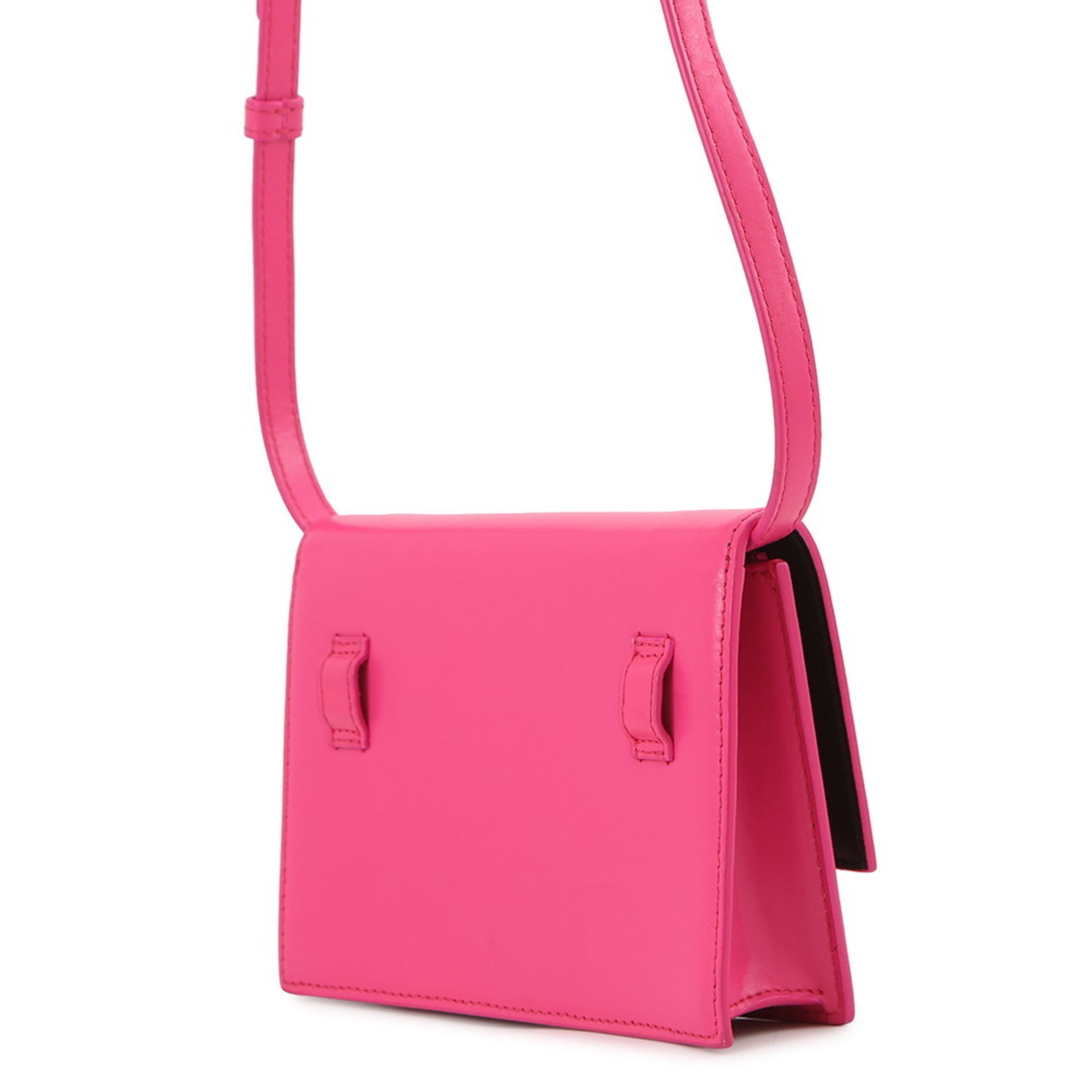 Balenciaga Pink Leather Handbag Pouch Shoulder