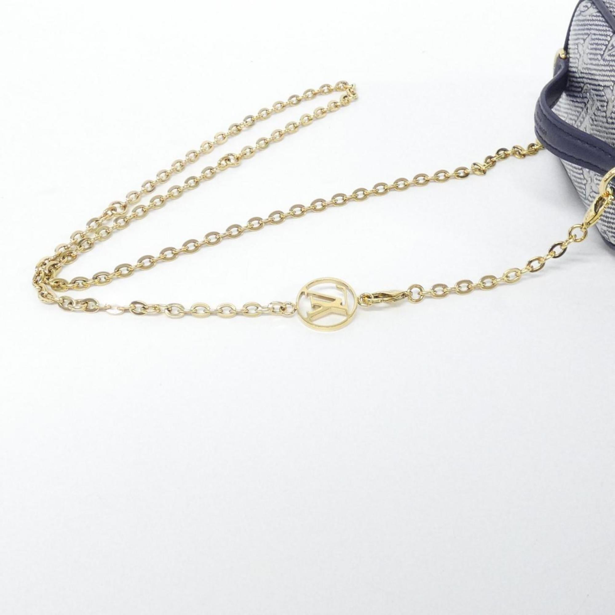 Louis Vuitton Monogram Blue Cotton Shoulder Bag