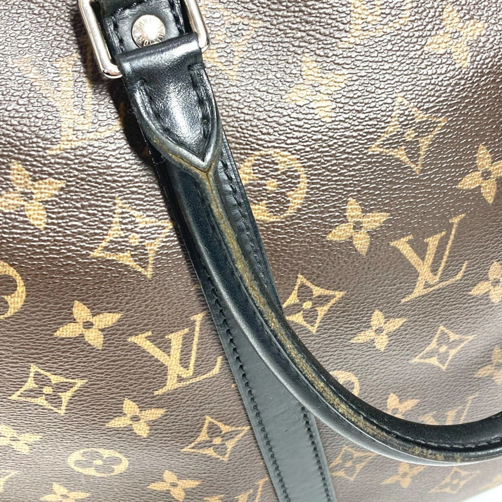 Louis Vuitton Black Brown Monogram Canvas Tote Bag