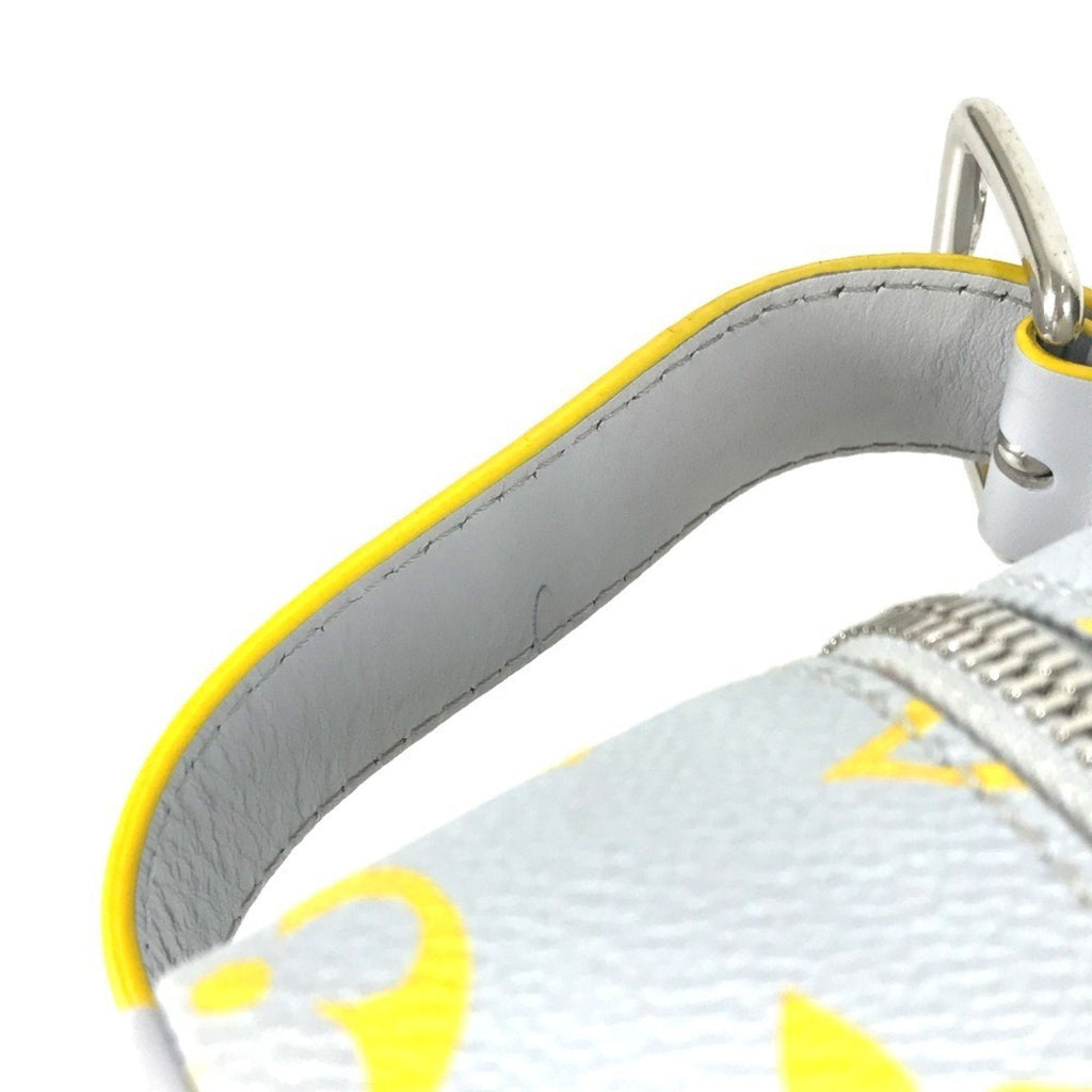 Louis Vuitton Gray Yellow Monogram Clutch Bag Pouch