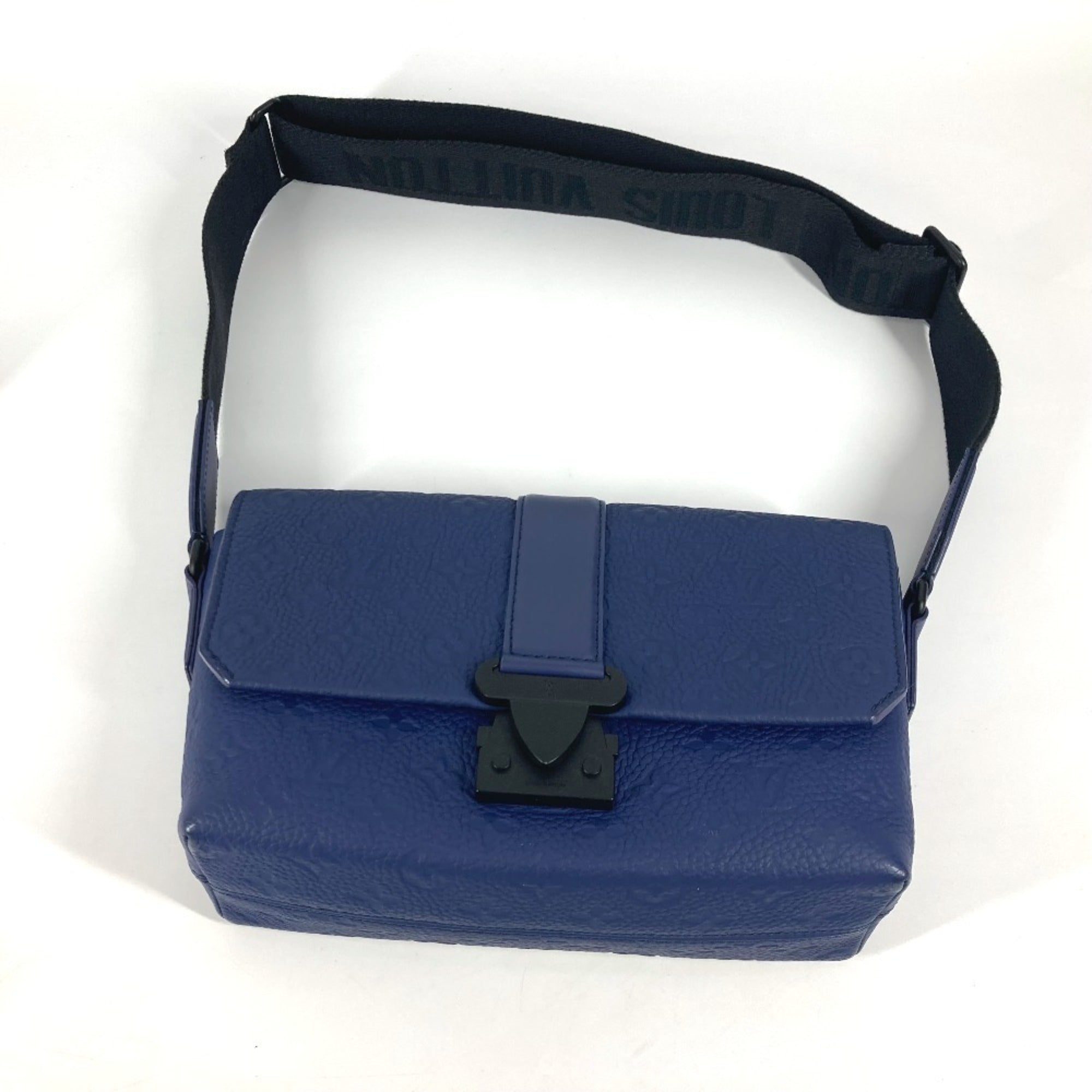 Louis Vuitton Blue Leather Shoulder Bag
