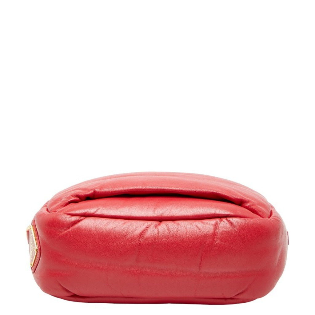 Prada Red Color Leather Shoulder Bag