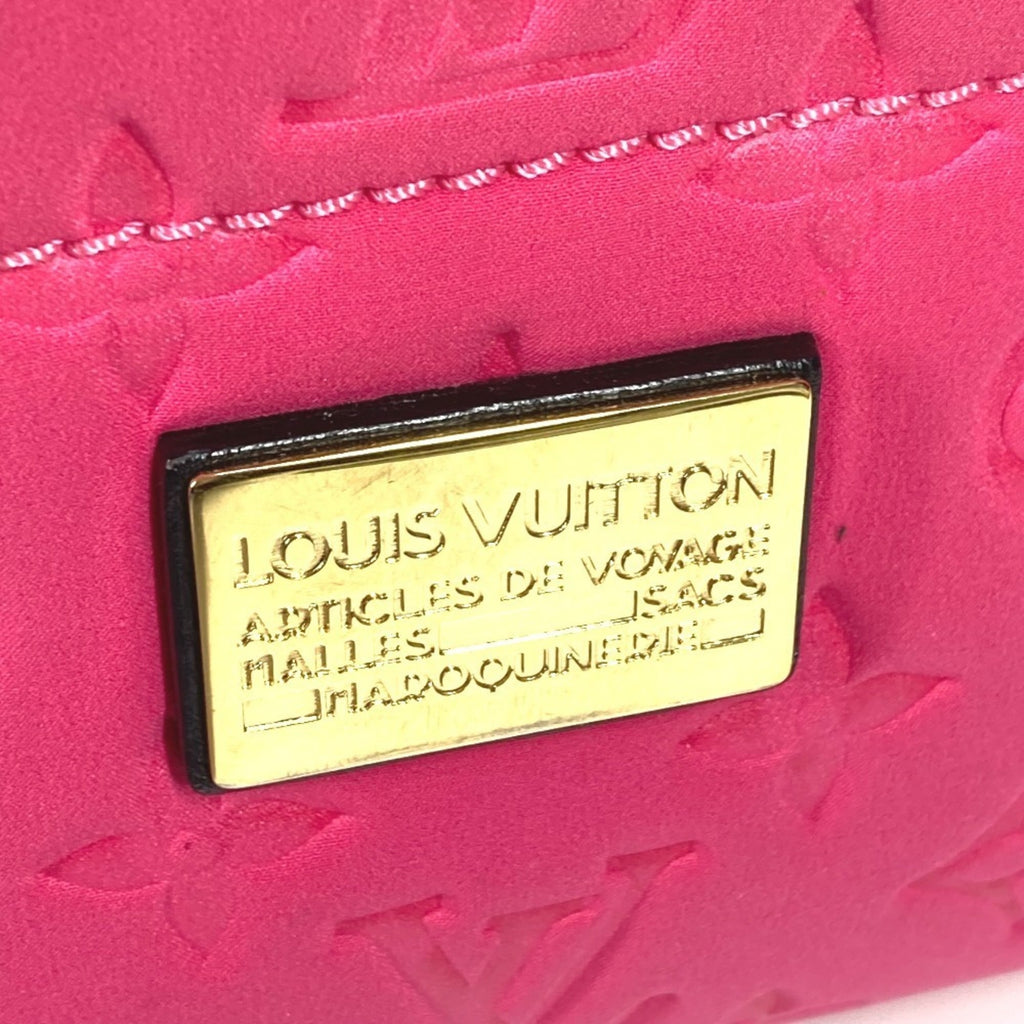 Louis Vuitton Black Galle Monogram Pink Monogram Clutch Bag Pouch