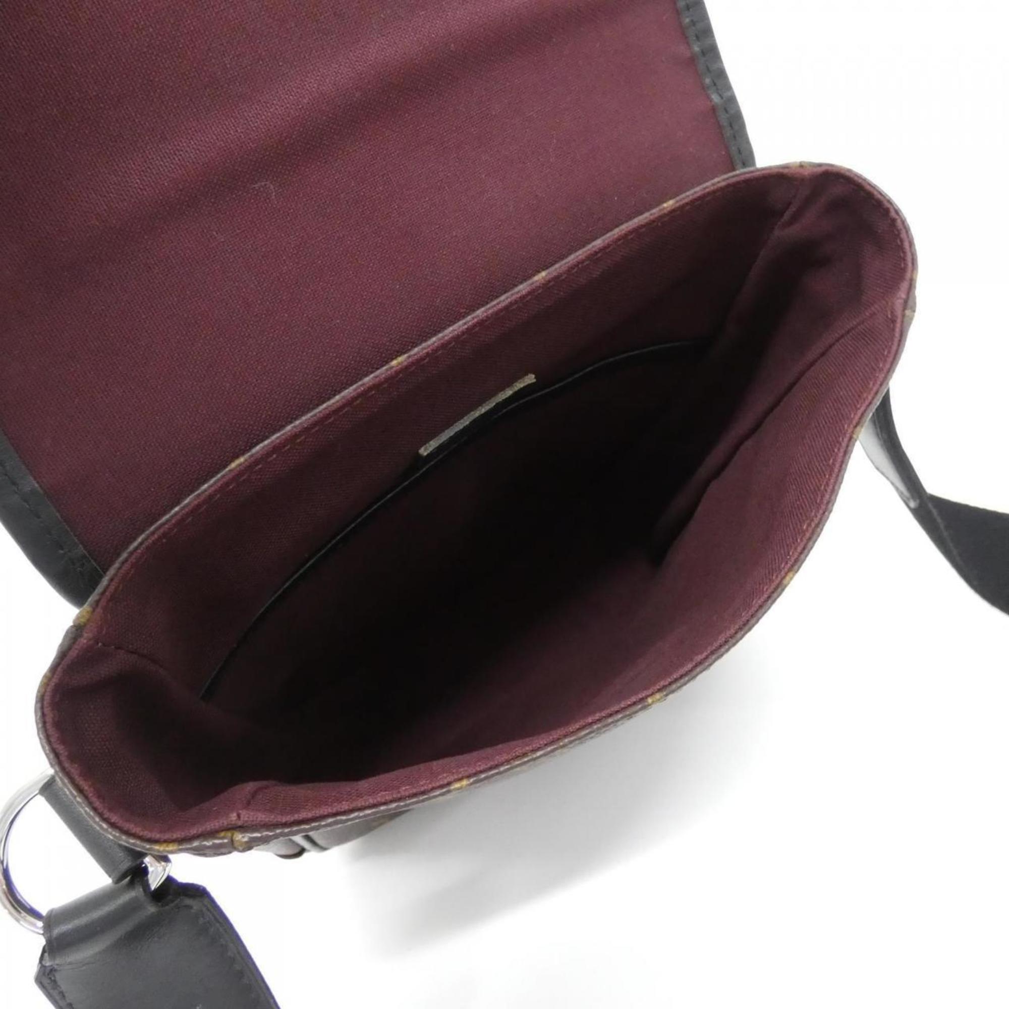Louis Vuitton Marron Coated Canvas Shoulder Bag