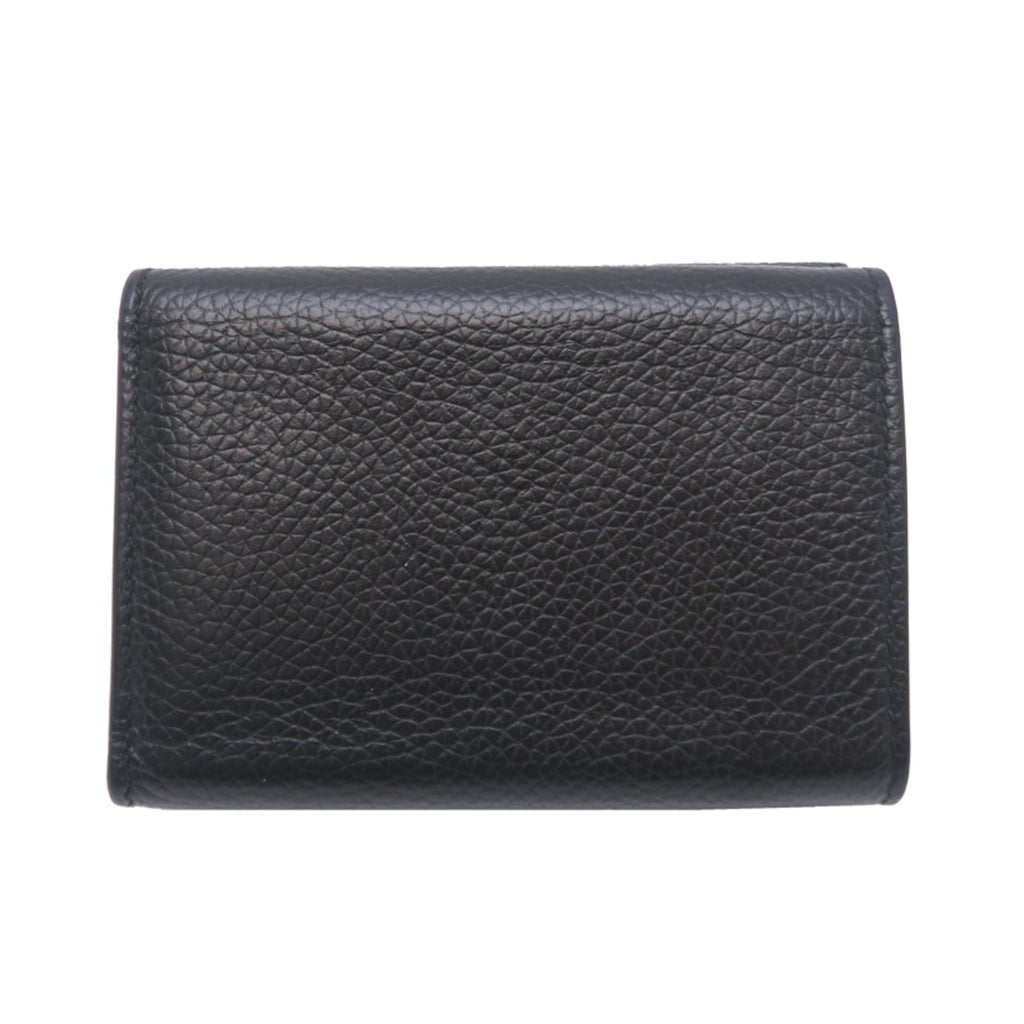 Balenciaga Black Leather Wallet (Tri-Fold)