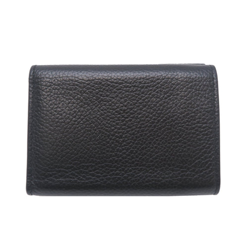 Balenciaga Black Leather Wallet (Tri-Fold)