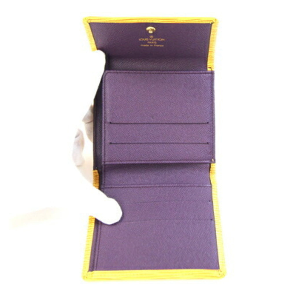Louis Vuitton Epi Yellow Epi Leather Wallet (Tri-Fold)