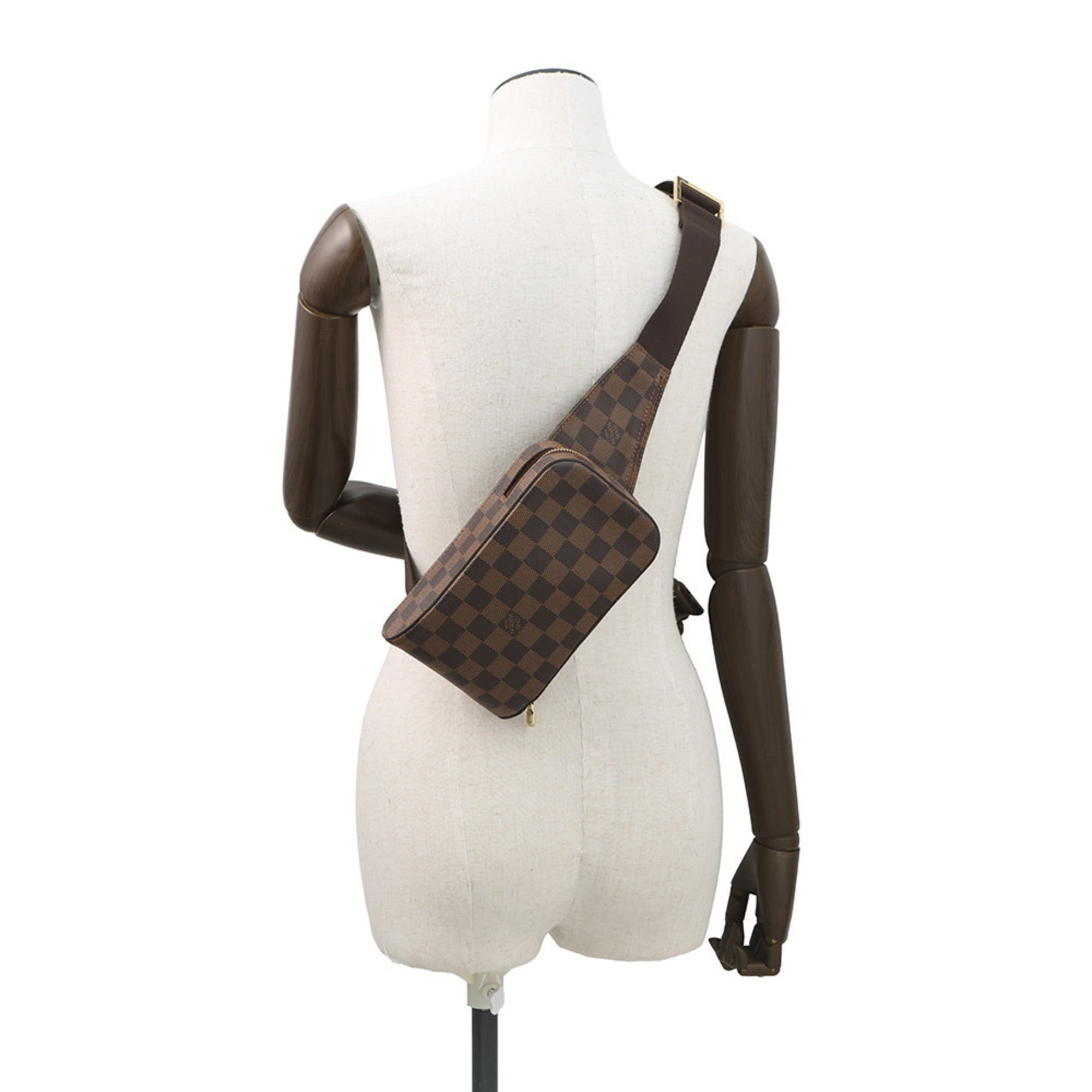 Louis Vuitton Damier Brown Damier Canvas Ebene Shoulder Bag Sling Bag