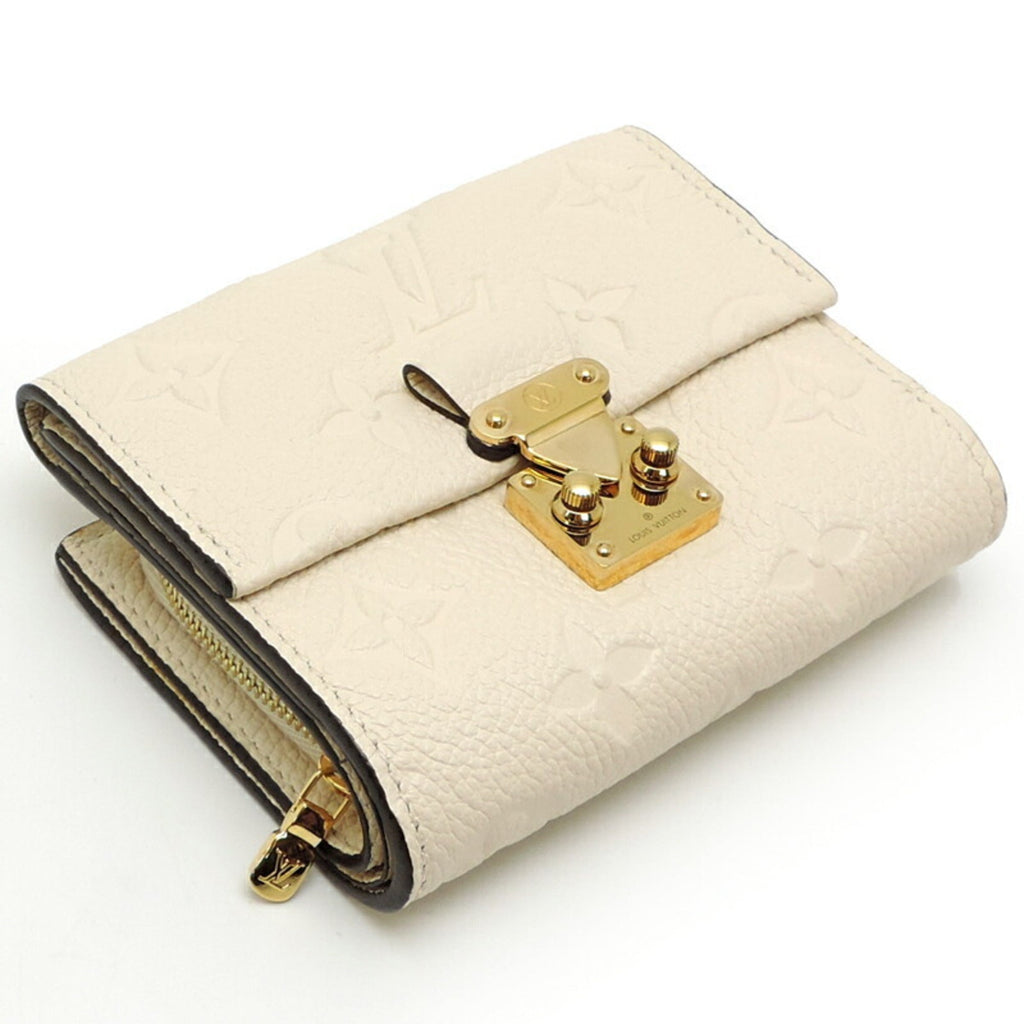Louis Vuitton White Monogram Empreinte Wallet (Tri-Fold)