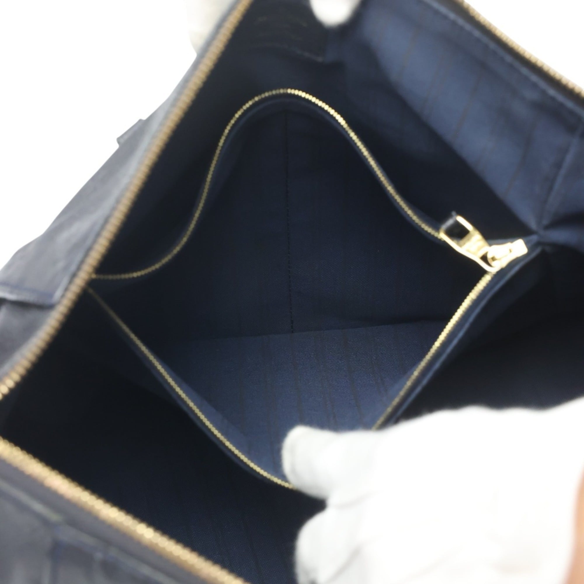 Louis Vuitton Black Infini Monogram Empreinte Tote Bag