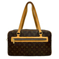 Louis Vuitton Brown Leather Pvc Shoulder Bag Tote Bag