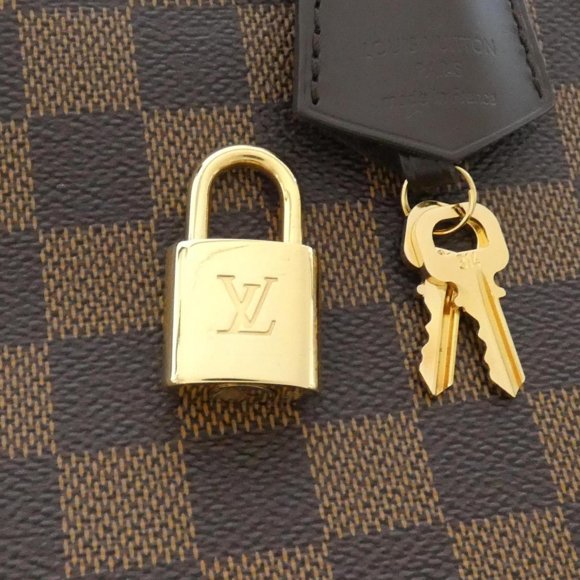 Louis Vuitton Brown Coated Canvas Handbag