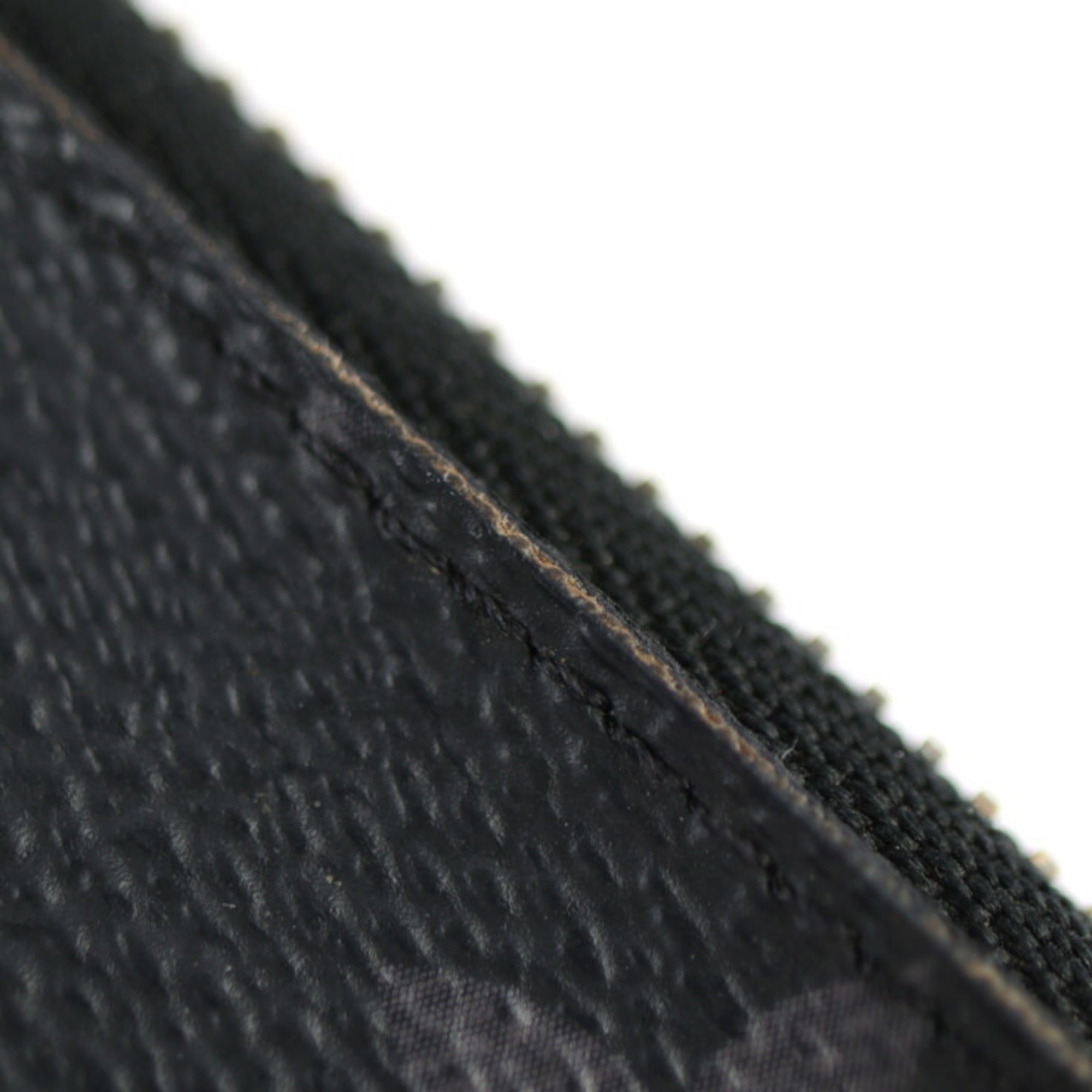Louis Vuitton Black Gray Pvc Leather Coin Purse/Coin Case