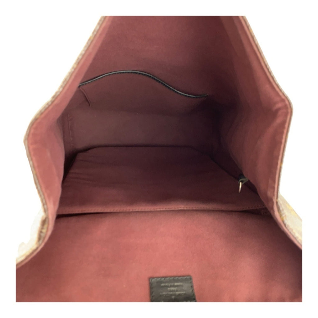 Louis Vuitton Black Brown Monogram Macassar Monogram Backpack