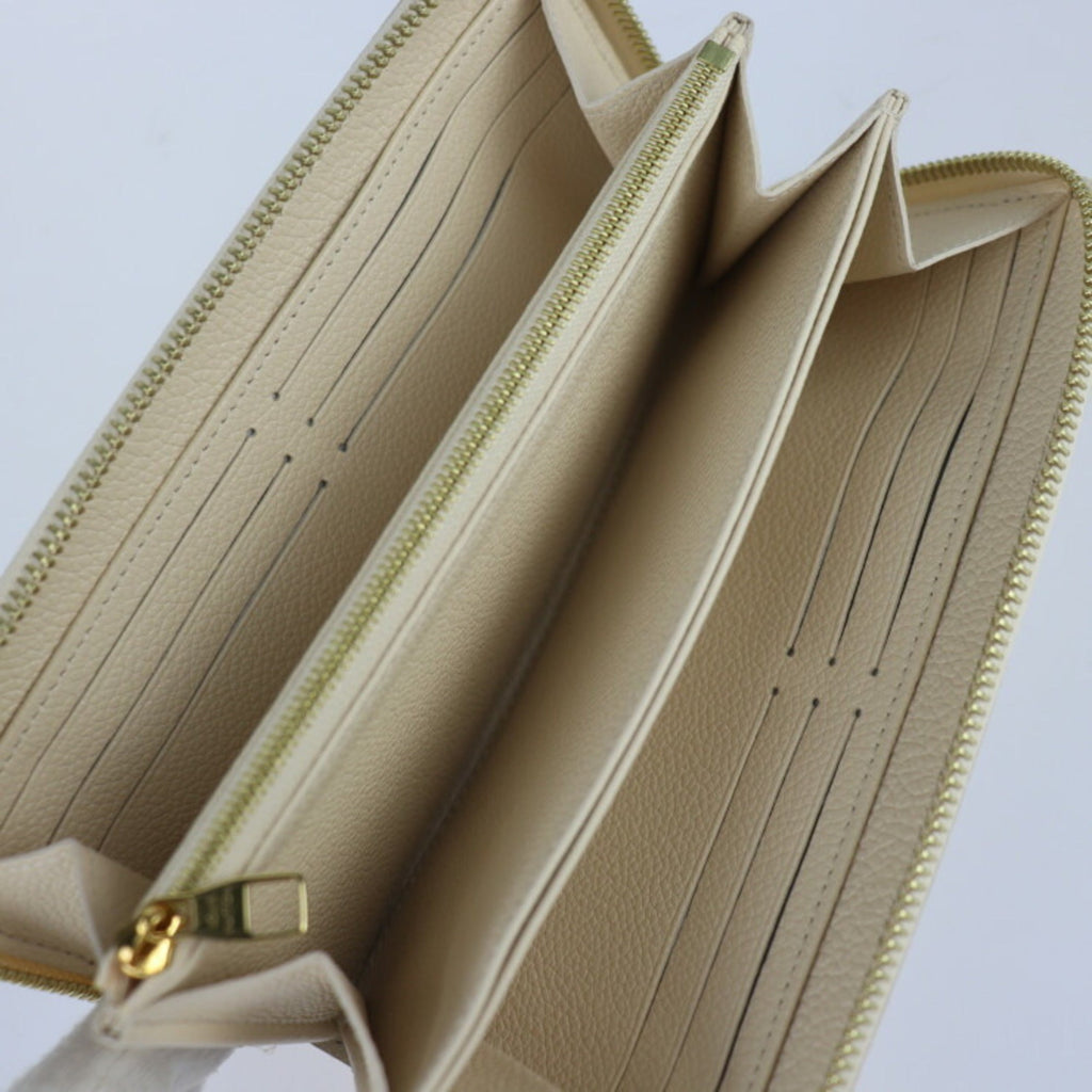 Louis Vuitton Cream Monogram Empreinte Long Wallet