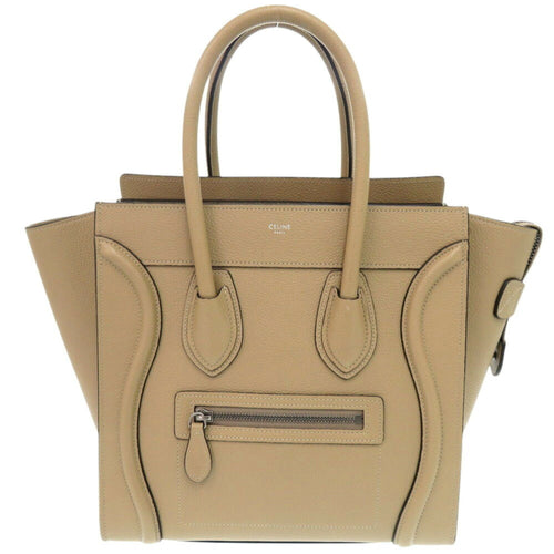 Celine Beige Leather Handbag