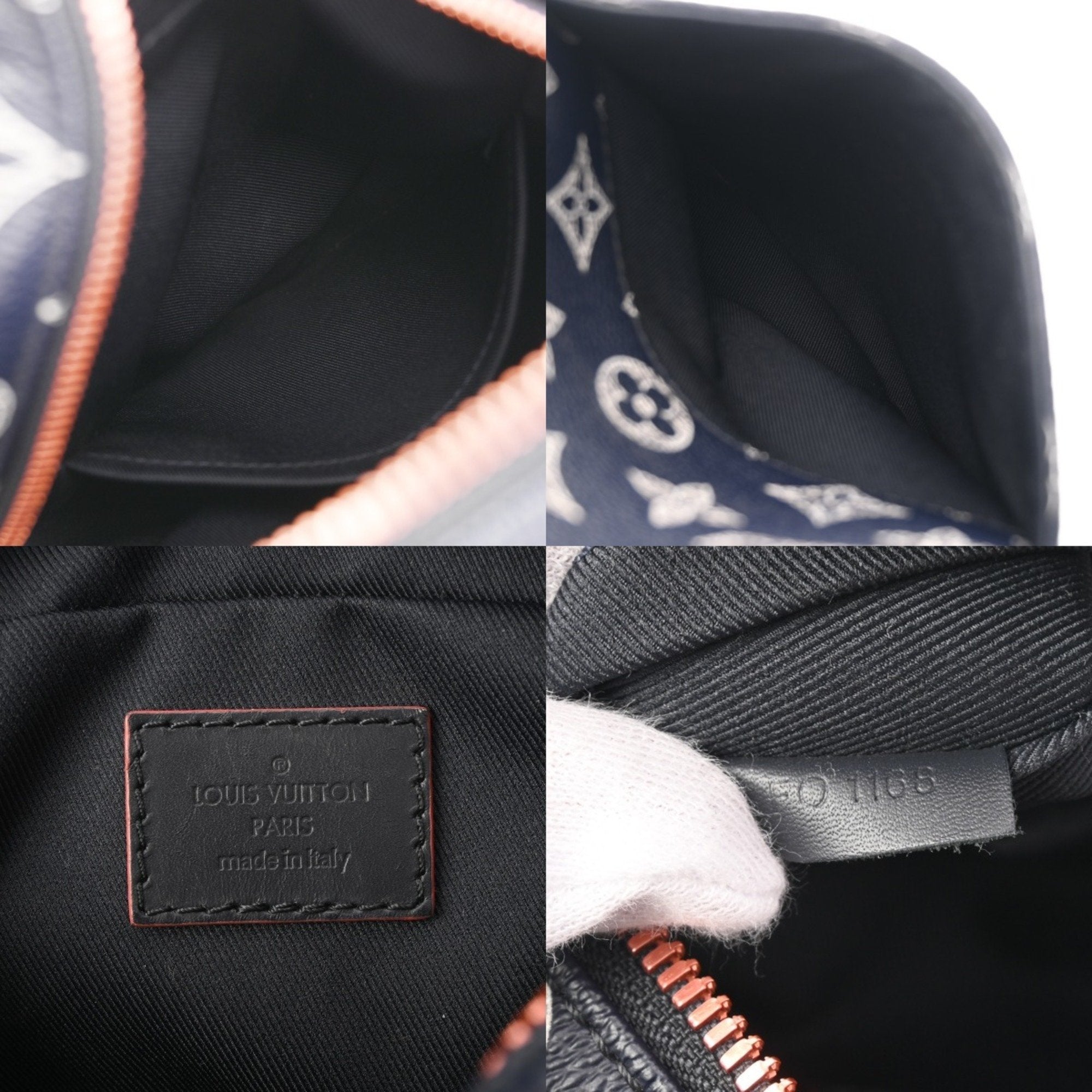 Louis Vuitton Navy Monogram Canvas Shoulder Bag