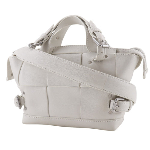 Bottega Veneta White Leather Handbag