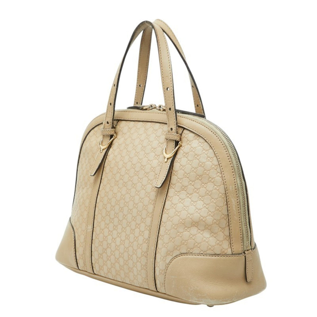 Gucci Beige Pvc Leather Handbag Shoulder Bag (Pre-Owned)