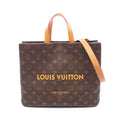 Louis Vuitton Brown Monogram Leather Tote Bag