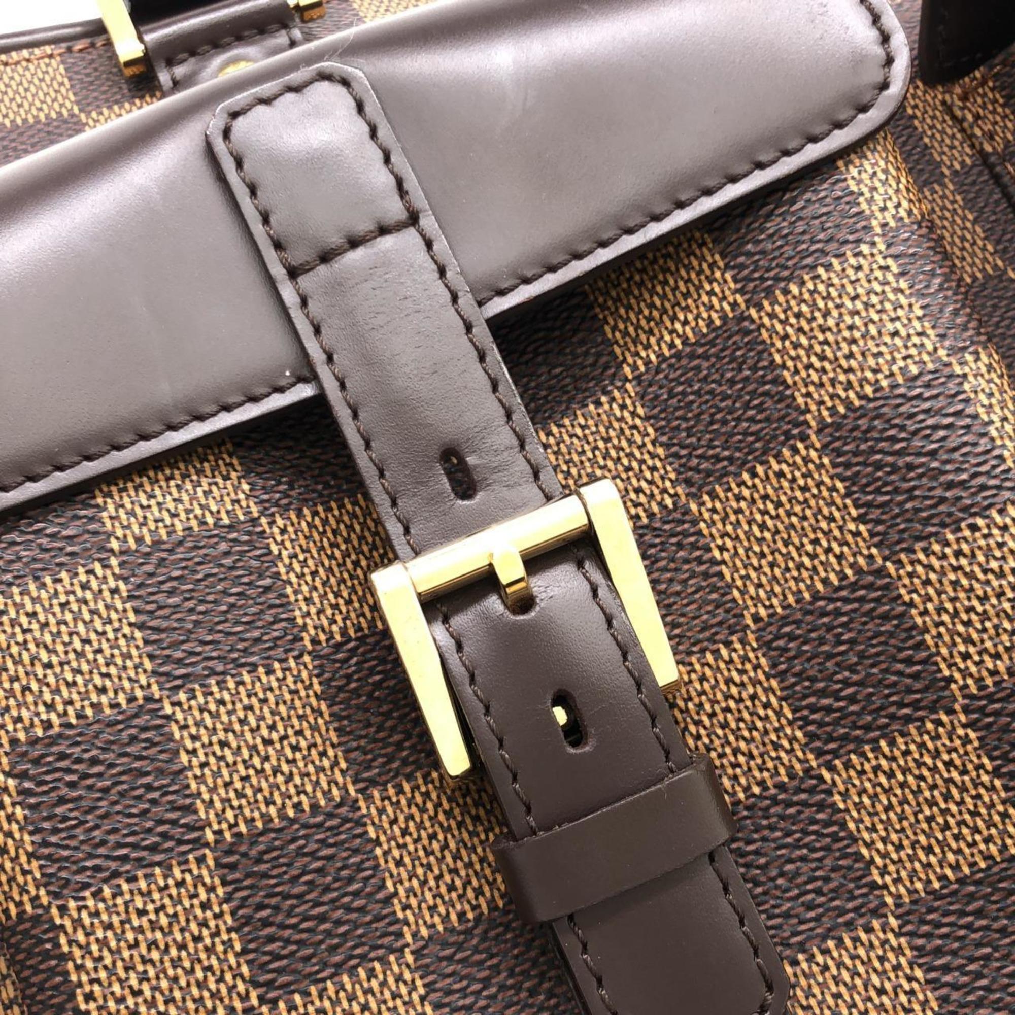 Louis Vuitton Brown Coated Canvas Handbag