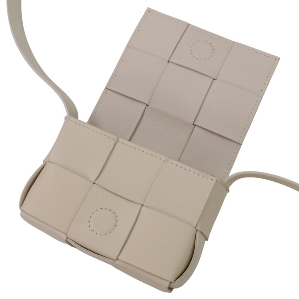 Bottega Veneta White Leather Shoulder Bag