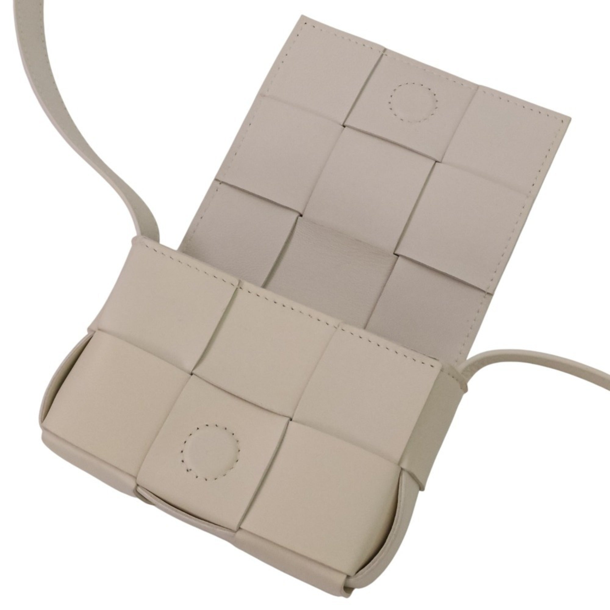 Bottega Veneta White Leather Shoulder Bag