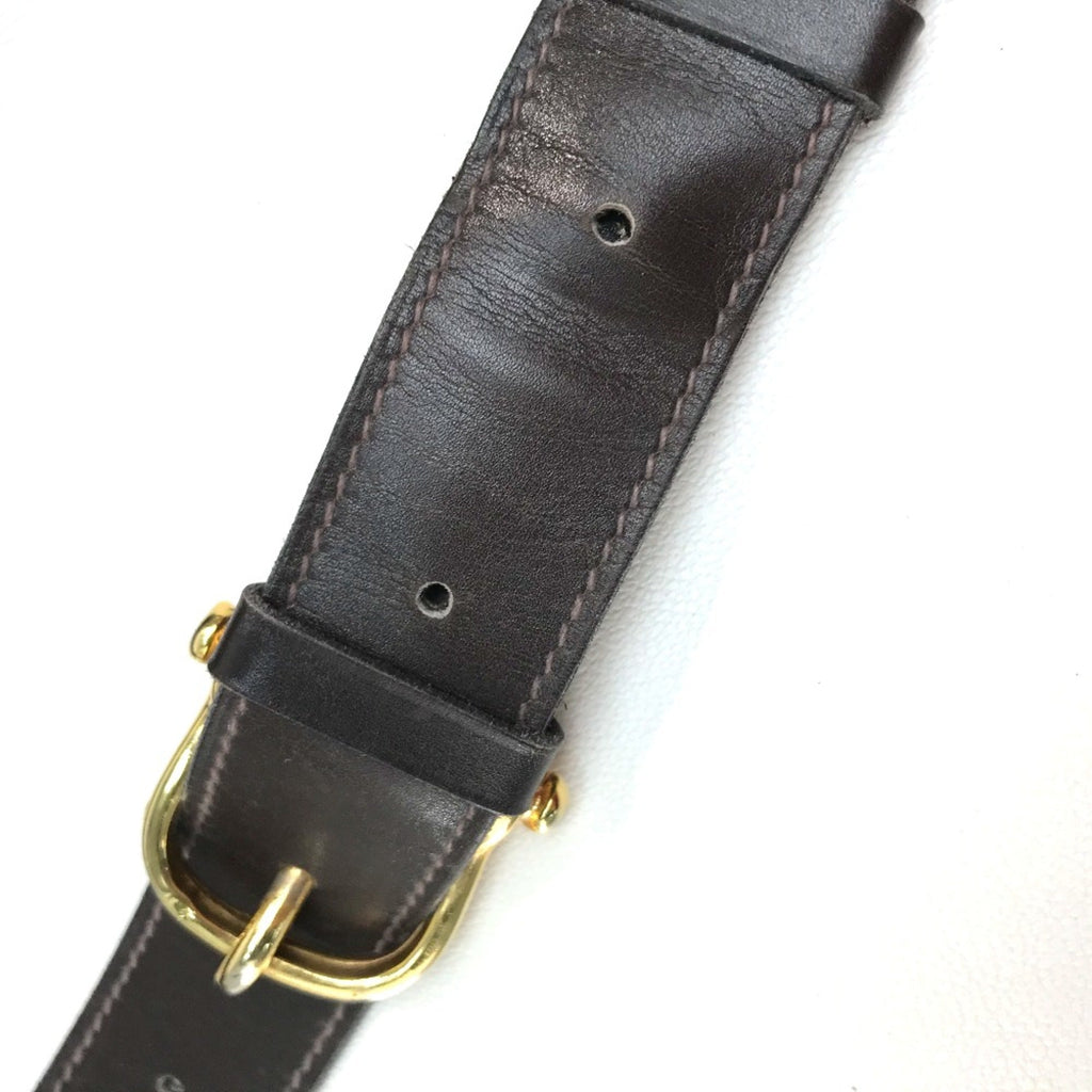 Celine Brown Leather Shoulder Bag