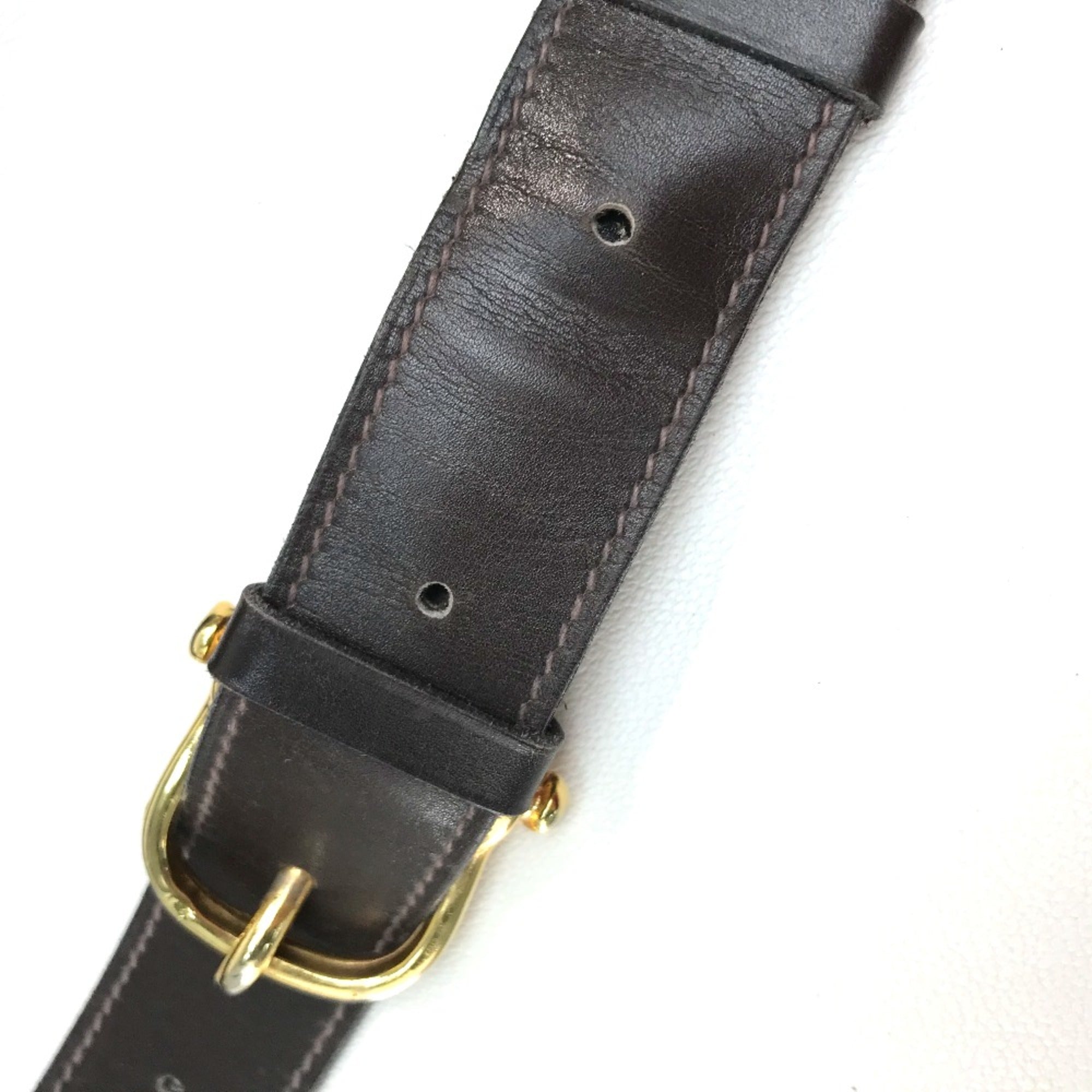 Celine Brown Leather Shoulder Bag