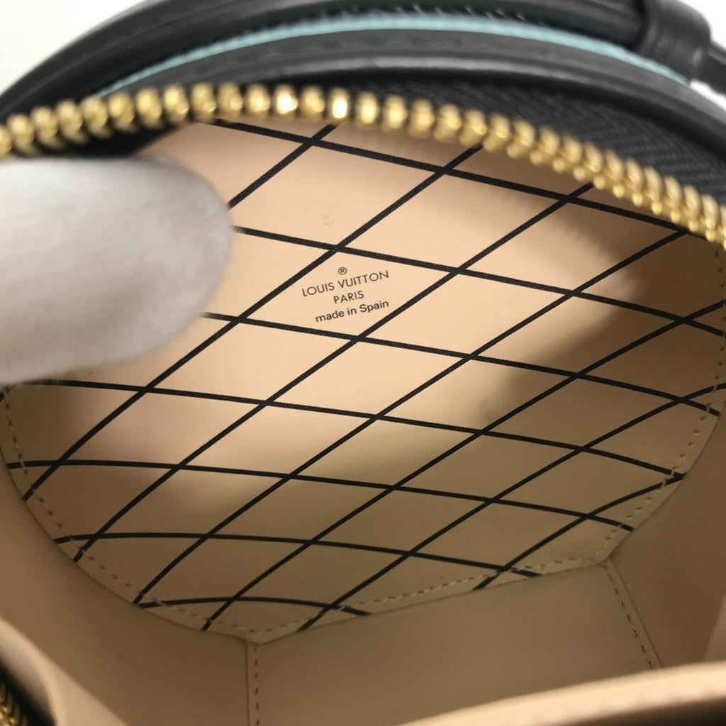 Louis Vuitton Blue Epi Leather Handbag Pouch Shoulder Bag
