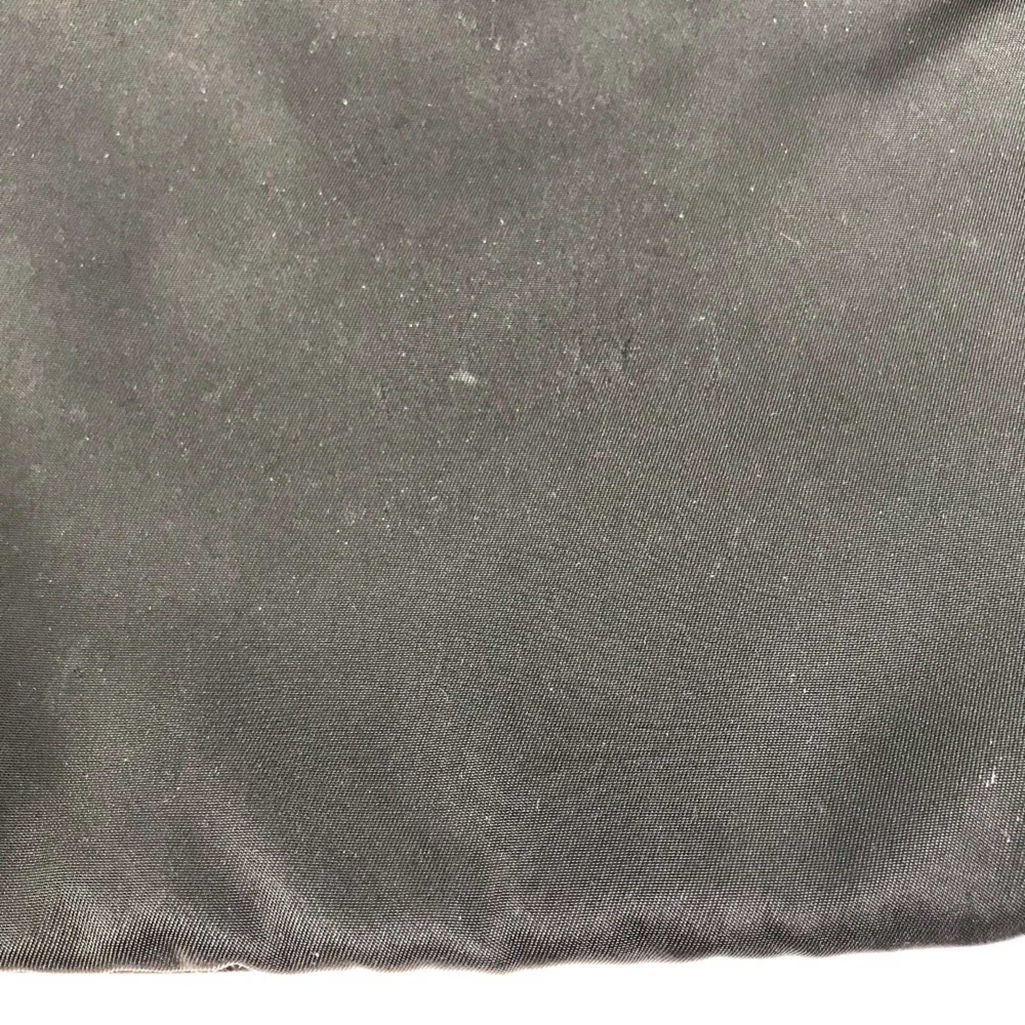 Prada Black Nylon Leather Shoulder Bag