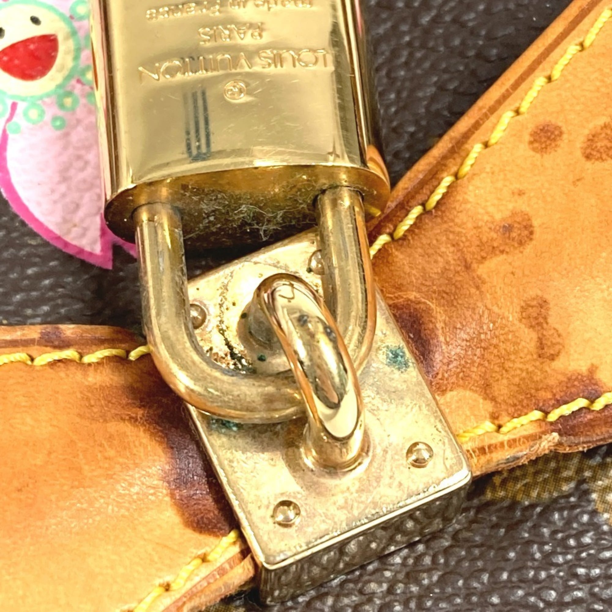 Louis Vuitton Brown Pink Monogram Cherry Blossom Handbag Shoulder Bag Tote Bag