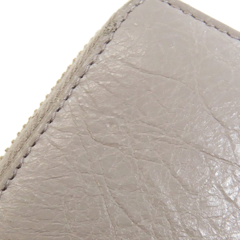 Balenciaga Gray Leather Long Wallet (Bi-Fold)
