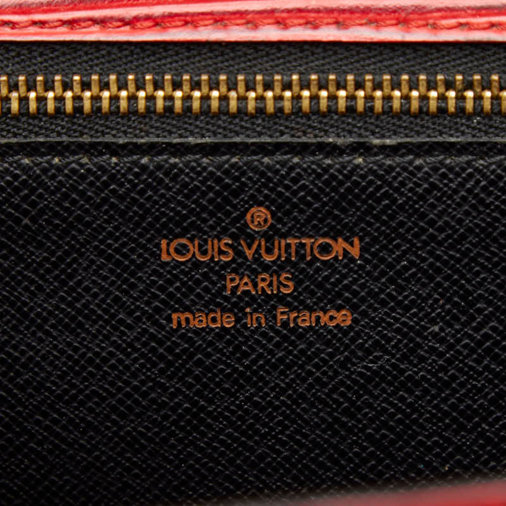 Louis Vuitton Castilian Red Leather Handbag Shoulder Bag
