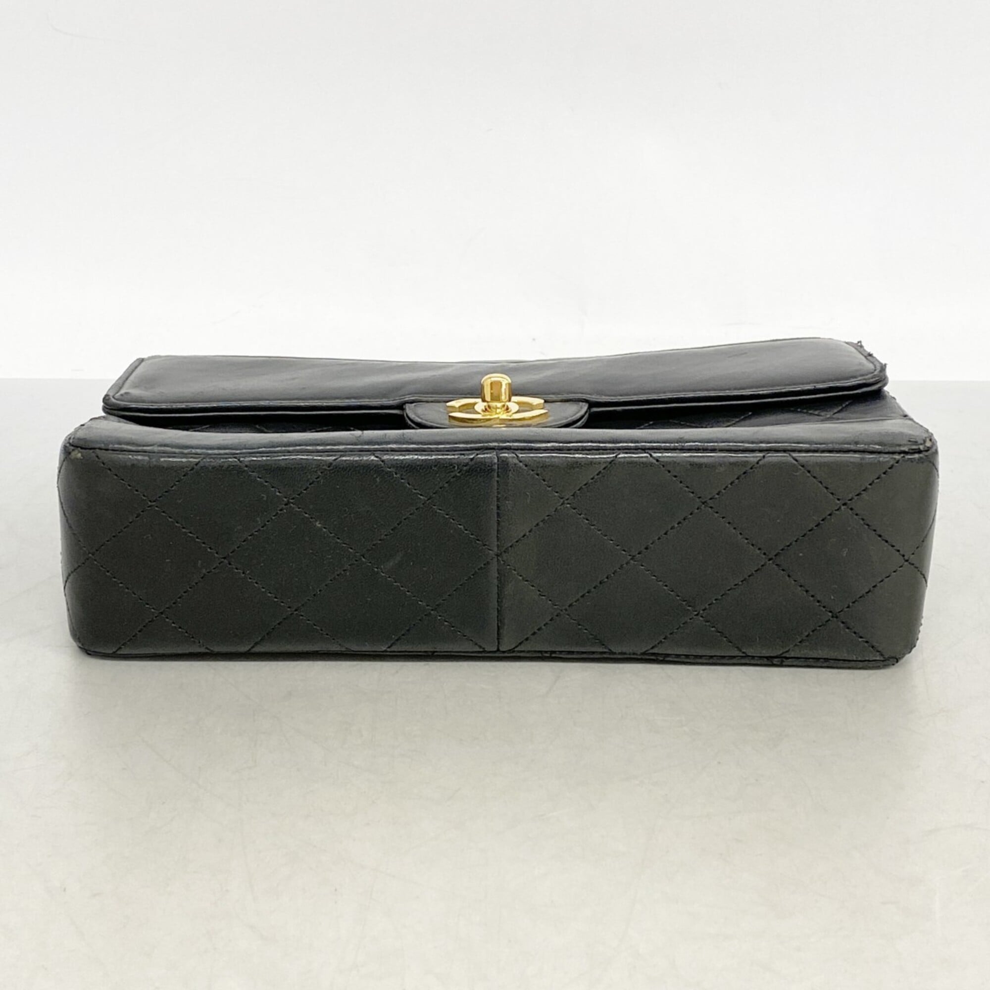 Chanel Black Leather Shoulder Bag