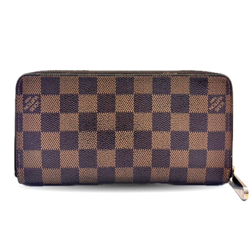 Louis Vuitton Damier Brown Damier Canvas Ebene Long Wallet
