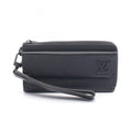 Louis Vuitton Black Noir Leather Long Wallet