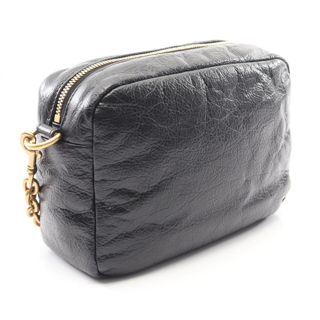 Balenciaga Black Leather Handbag Shoulder