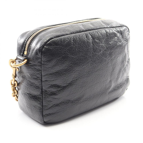 Balenciaga Black Leather Handbag Shoulder